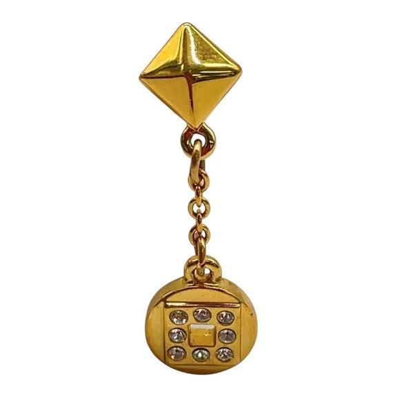 Givenchy Rhinestone x Metal Gold Necklace and Earrings - Picture 8 of 14